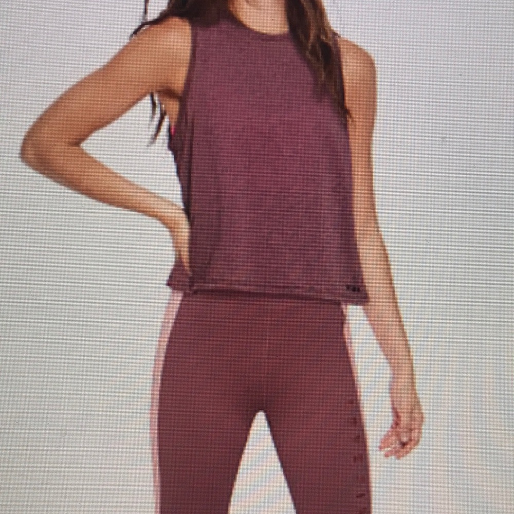 Pink Ultimate Crop Muscle Tank